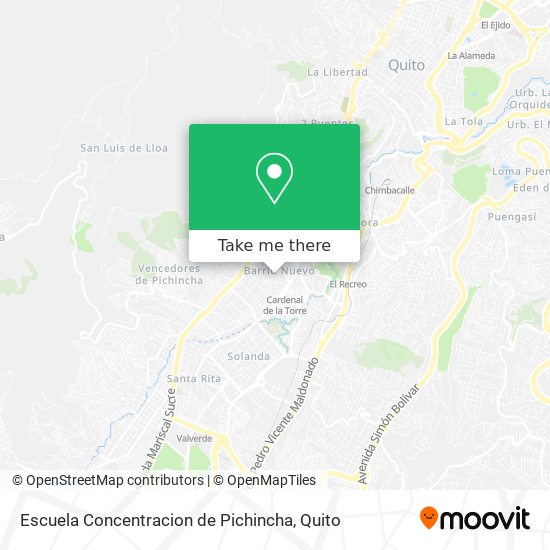 Escuela Concentracion de Pichincha map