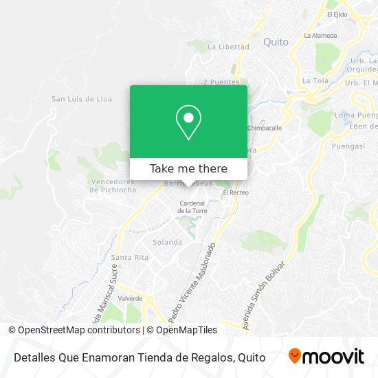 Mapa de Detalles Que Enamoran Tienda de Regalos