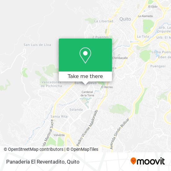Panadería El Reventadito map