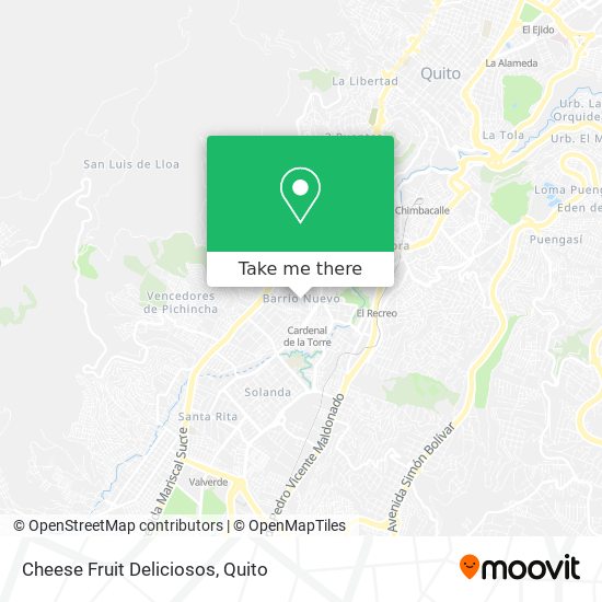 Mapa de Cheese Fruit Deliciosos