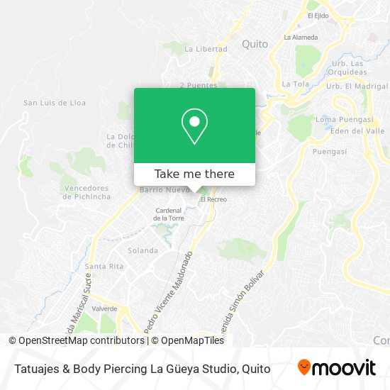 Tatuajes & Body Piercing La Güeya Studio map