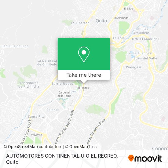 AUTOMOTORES CONTINENTAL-UIO EL RECREO map