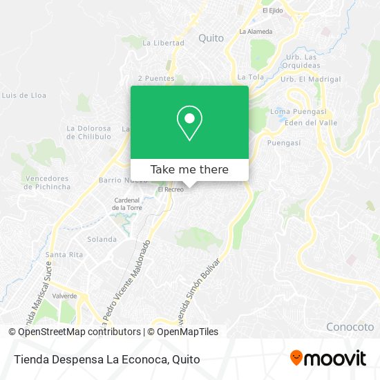 Mapa de Tienda Despensa La Econoca