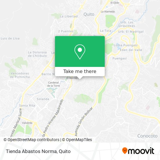 Mapa de Tienda Abastos Norma