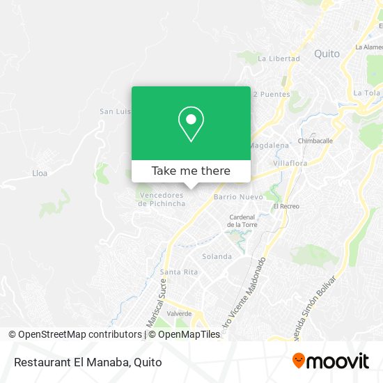 Mapa de Restaurant El Manaba