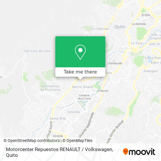 Mapa de Motorcenter Repuestos RENAULT / Volkswagen