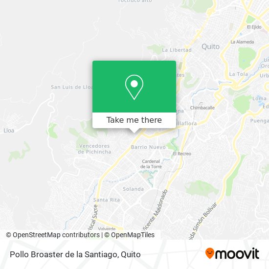 Mapa de Pollo Broaster de la Santiago