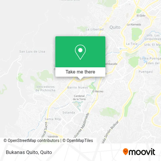 Bukanas Quito map