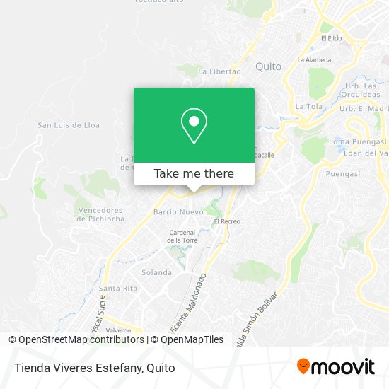 Mapa de Tienda Viveres Estefany