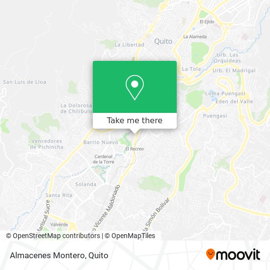 Almacenes Montero map