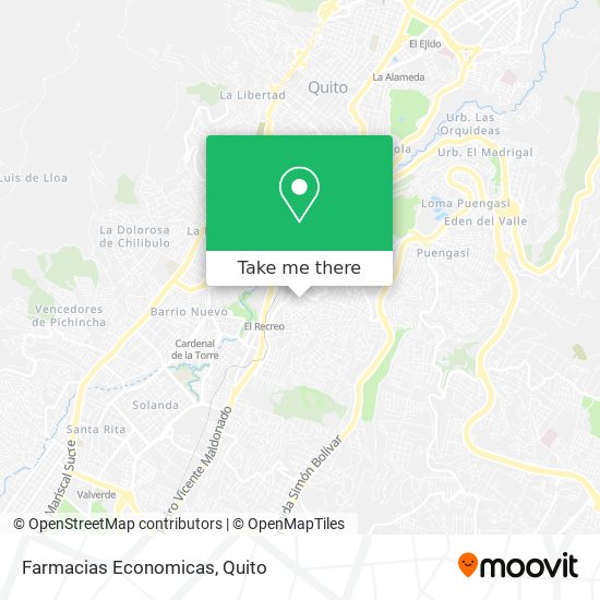 Farmacias Economicas map