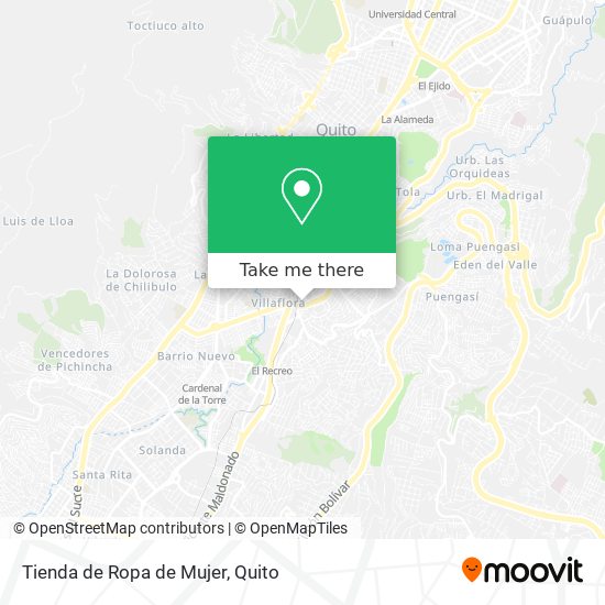 Mapa de Tienda de Ropa de Mujer