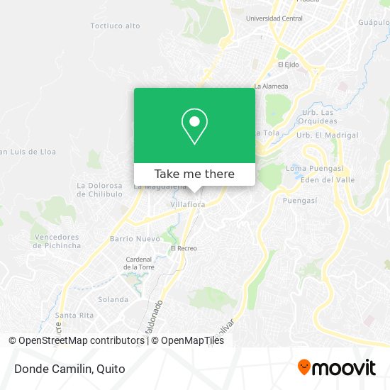 Mapa de Donde Camilin