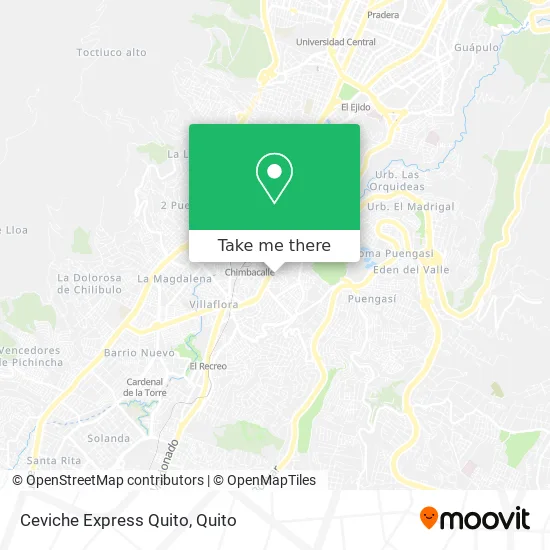 Ceviche Express Quito map