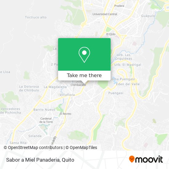 Mapa de Sabor a Miel Panaderia