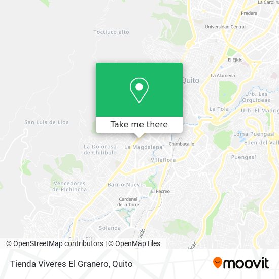 Tienda Viveres El Granero map