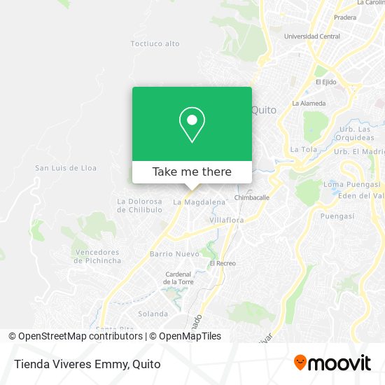 Mapa de Tienda Viveres Emmy