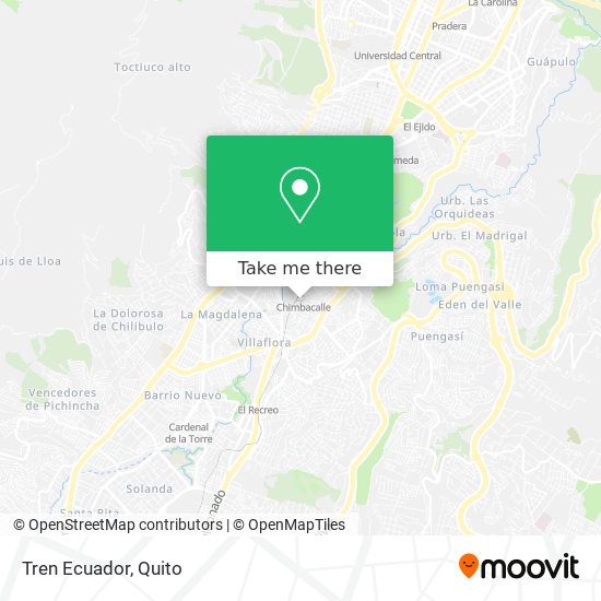 Mapa de Tren Ecuador