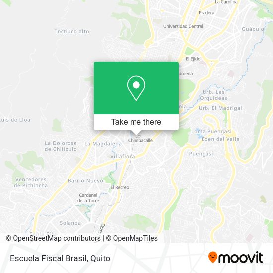 Escuela Fiscal Brasil map