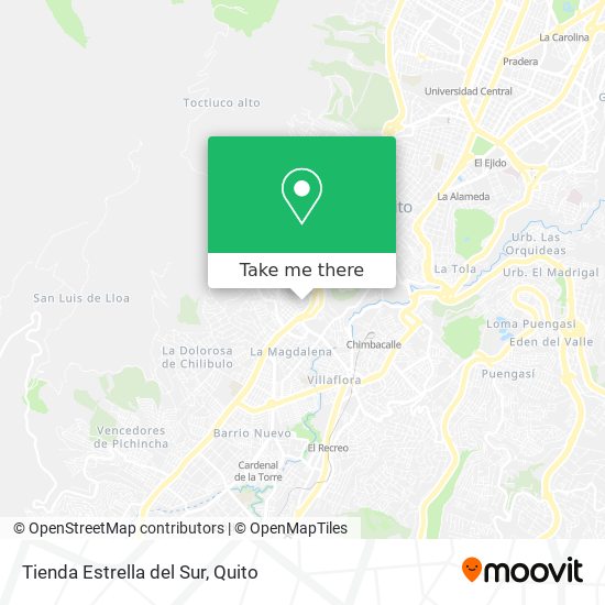 Mapa de Tienda Estrella del Sur