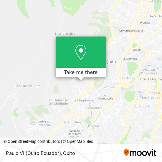 Paulo VI (Quito Ecuador) map