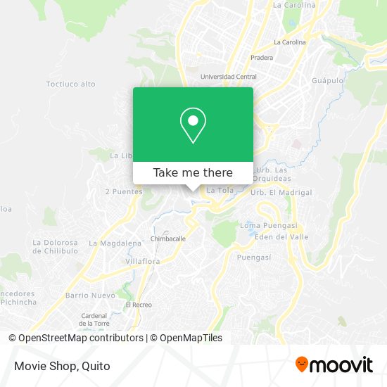 Mapa de Movie Shop