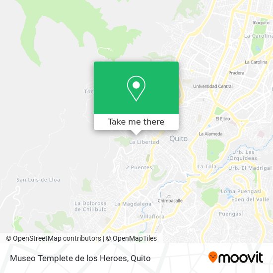 Museo Templete de los Heroes map