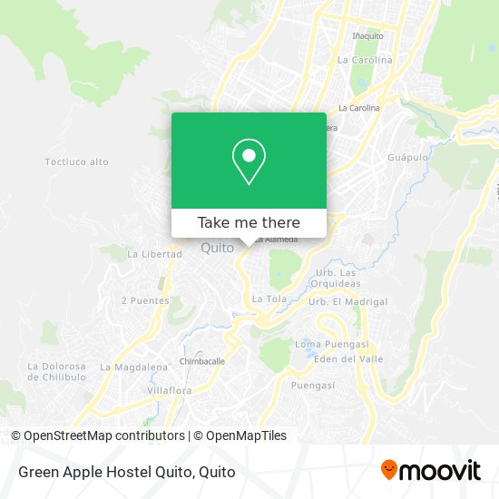 Mapa de Green Apple Hostel Quito