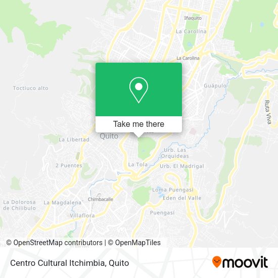 Mapa de Centro Cultural Itchimbia