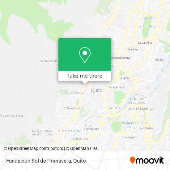 Mapa de Fundación Sol de Primavera