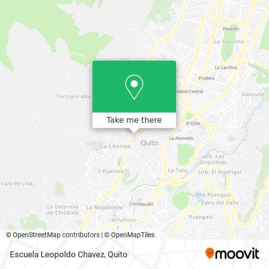 Mapa de Escuela Leopoldo Chavez