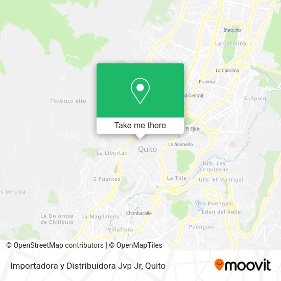 Mapa de Importadora y Distribuidora Jvp Jr