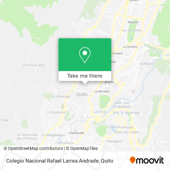 Colegio Nacional Rafael Larrea Andrade map