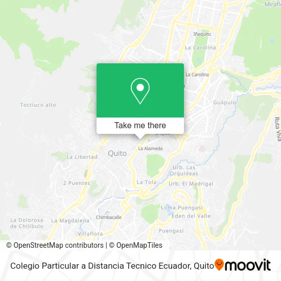 Colegio Particular a Distancia Tecnico Ecuador map