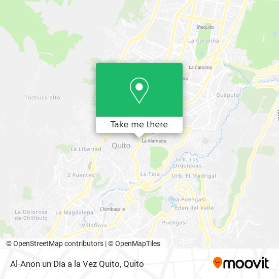 Al-Anon un Día a la Vez Quito map