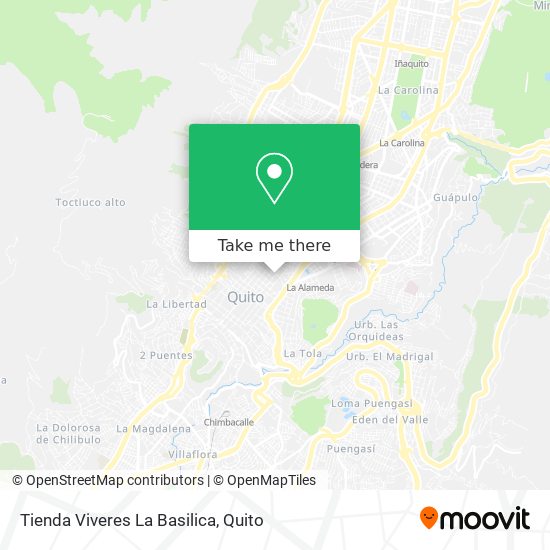 Mapa de Tienda Viveres La Basilica
