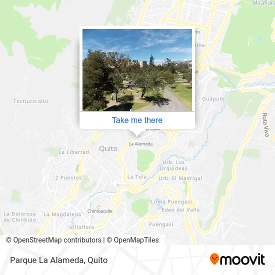 Parque La Alameda map