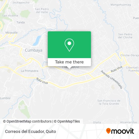 Correos del Ecuador map