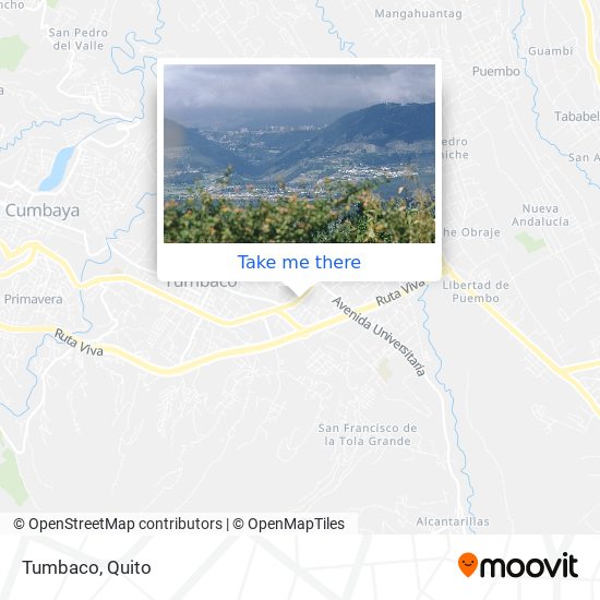 Tumbaco map