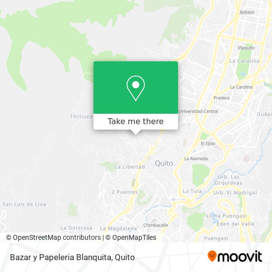 Bazar y Papeleria Blanquita map