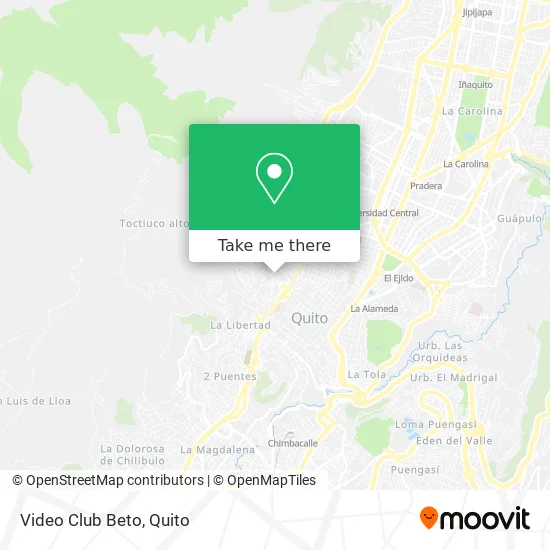 Video Club Beto map