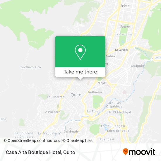 Casa Alta Boutique Hotel map
