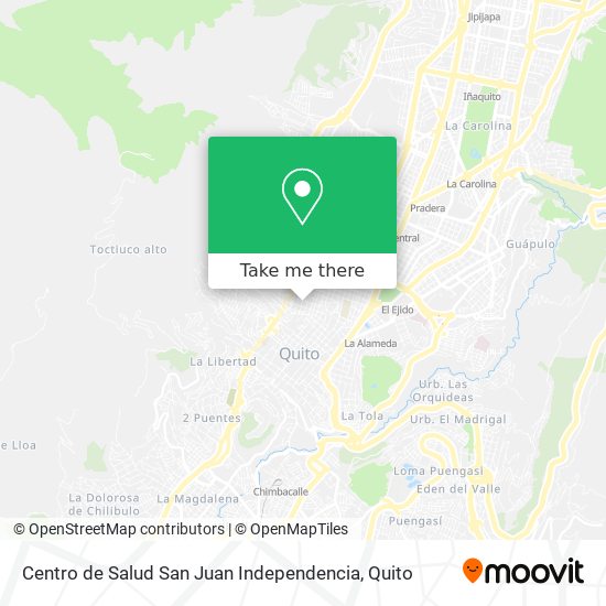 Mapa de Centro de Salud San Juan Independencia