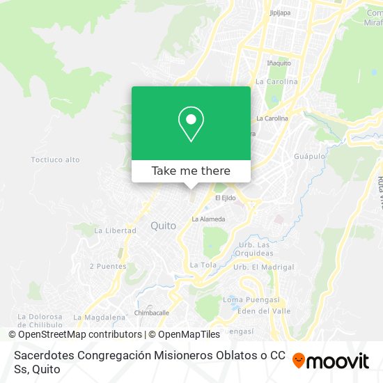 Sacerdotes Congregación Misioneros Oblatos o CC Ss map