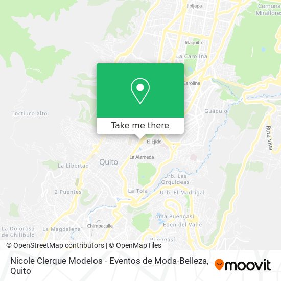 Mapa de Nicole Clerque Modelos - Eventos de Moda-Belleza