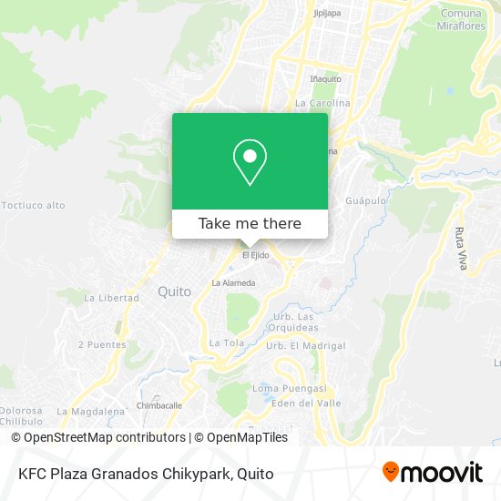 KFC Plaza Granados Chikypark map