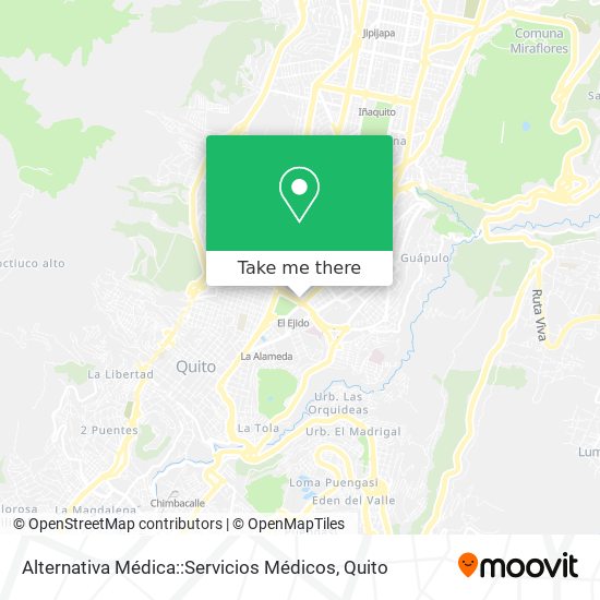 Alternativa Médica::Servicios Médicos map
