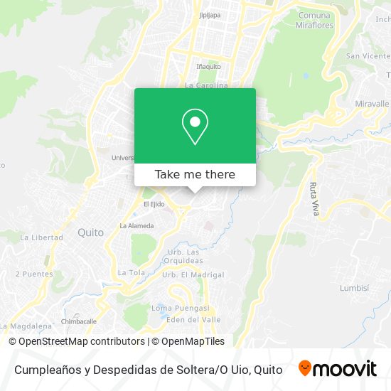 Mapa de Cumpleaños y Despedidas de Soltera / O Uio