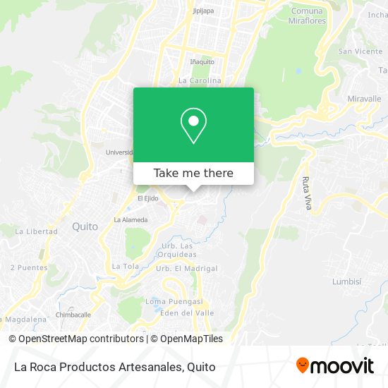 La Roca Productos Artesanales map