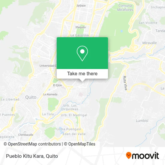 Pueblo Kitu Kara map